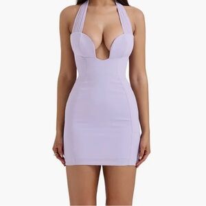 Alyssa lilac house of CB mini dress